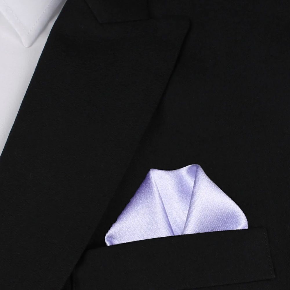 Lavender shades plum and purple 💯 Silk Pocket Square - Picture 8 of 9